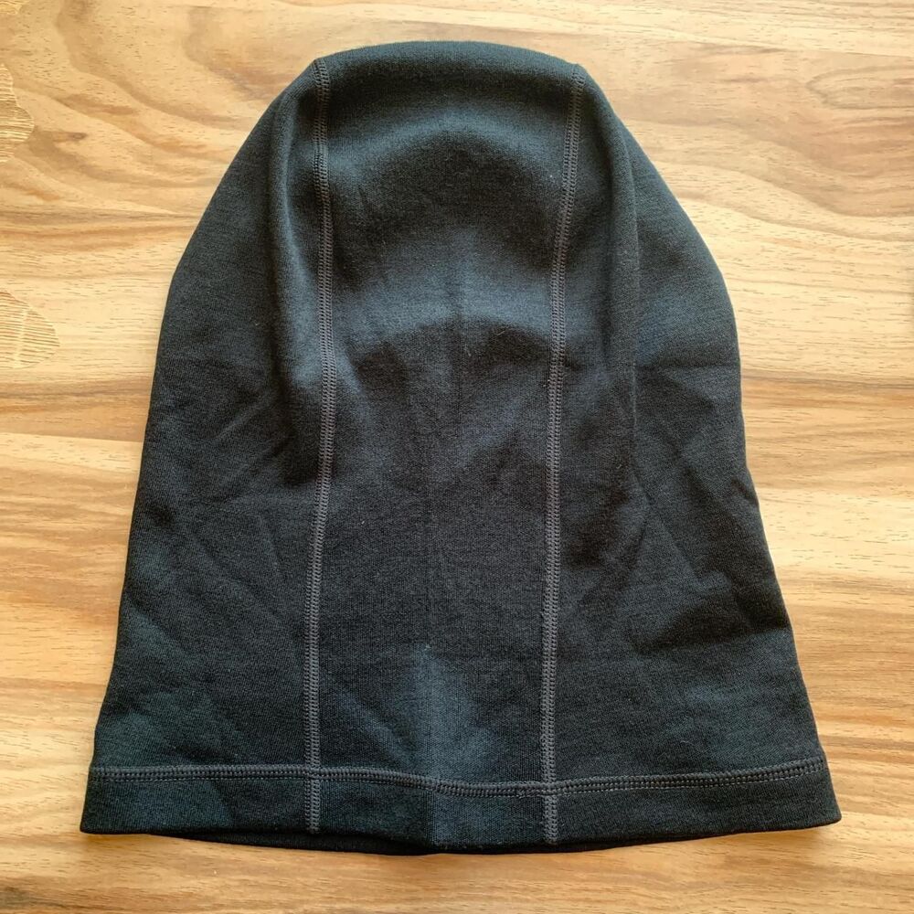 Metarino Wool Merino Australian wool balaclava winter sports black  hat - Picture 4 of 8